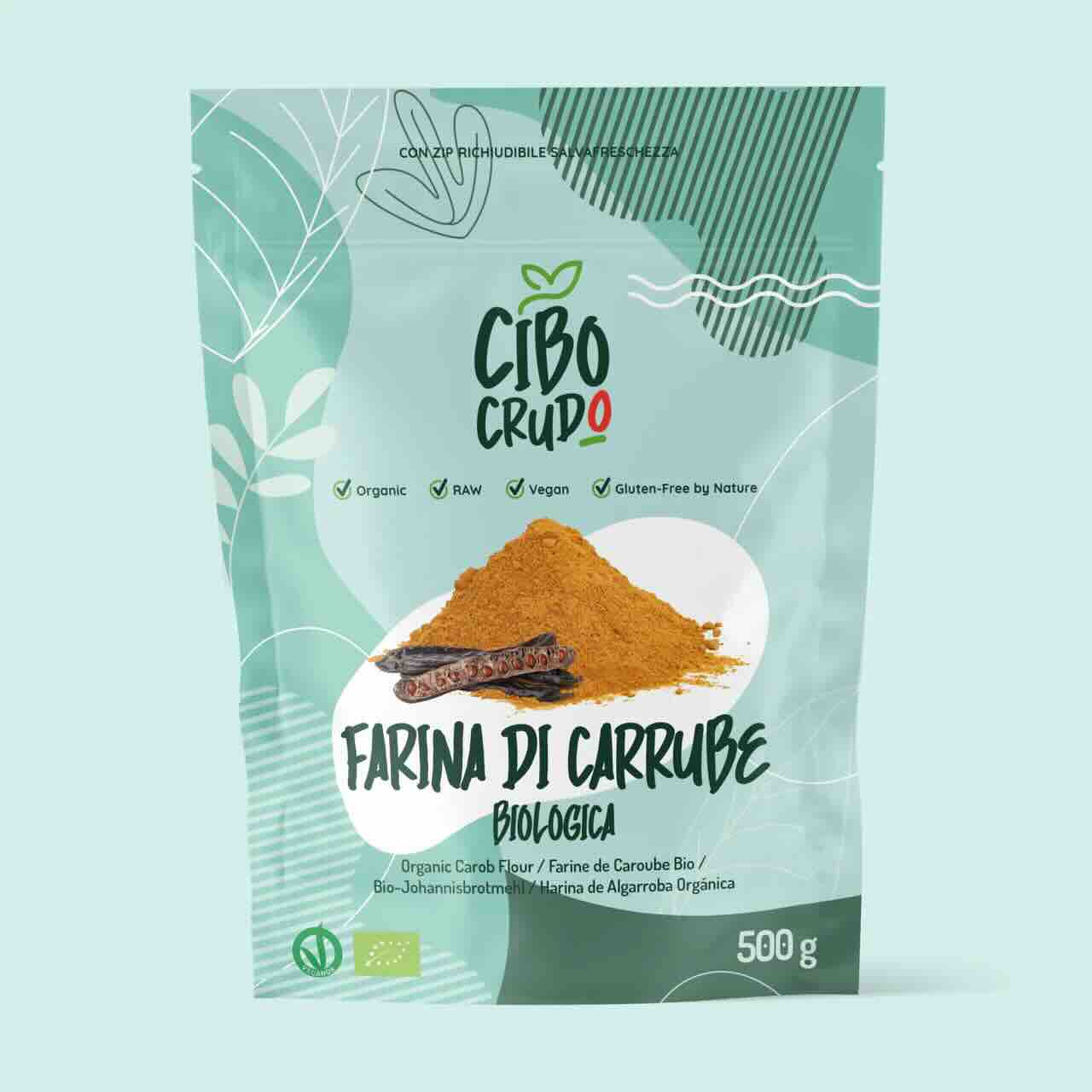 Farina di Carrube Cruda Bio - 500 gr